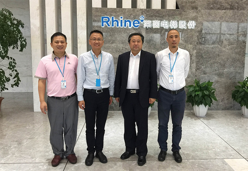 行业交流中国电梯协会秘书长张乐祥到访莱茵电梯